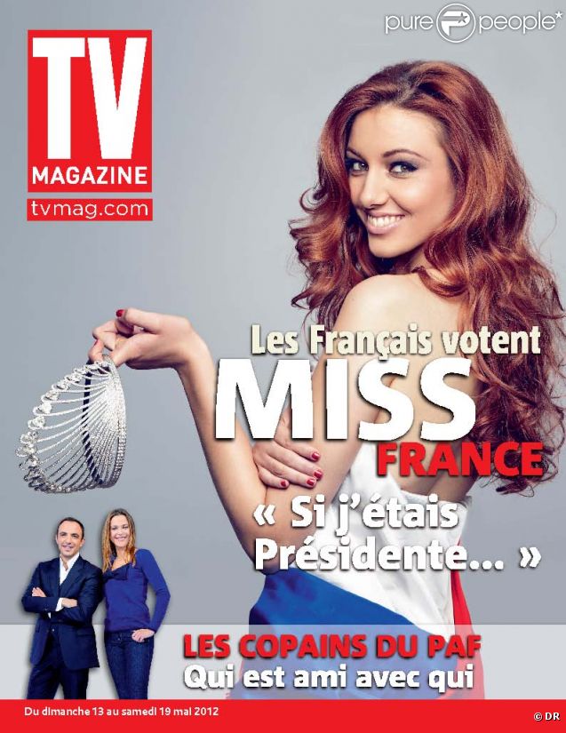Delphine Wespiser en couverture de TV Magazine