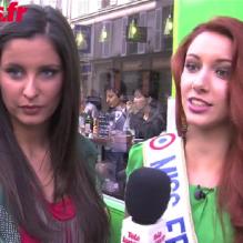 Malika Ménard et Delphine Wespiser, réunies à l'occasion d'une interview dans <em>Paris tout compris</em>, sur France 3 Paris-Île de France.