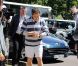 Nicolas Sarkozy, premier footing de citoyen presque lambda, au bois de Boulogne, le 15 mai 2012.