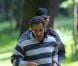 Nicolas Sarkozy, premier footing de citoyen presque lambda, au bois de Boulogne, le 15 mai 2012.