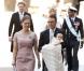 La princesse Estelle de Suède, fille de la princesse Victoria et du prince Daniel, a reçu le baptême le 22 mai 2012, à la veille de ses 3 mois, en la chapelle royale du palais Drottningholm, à Stockholm.