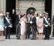 La princesse Estelle de Suède, fille de la princesse Victoria et du prince Daniel, a reçu le baptême le 22 mai 2012, à la veille de ses 3 mois, en la chapelle royale du palais Drottningholm, à Stockholm.