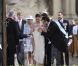 La princesse Estelle de Suède, fille de la princesse Victoria et du prince Daniel, a reçu le baptême le 22 mai 2012, à la veille de ses 3 mois, en la chapelle royale du palais Drottningholm, à Stockholm.