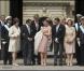 Baptême de la princesse Estelle de Suède, fille de la princesse Victoria et du prince Daniel, le 22 mai 2012 en la chapelle royale du palais Drottningholm, à Stockholm.