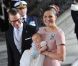 Baptême de la princesse Estelle de Suède, duchesse d'Östergötland, fille de Victoria et Daniel de Suède, le 22 mai 2012 au palais Drottningholm à Stockholm.