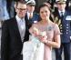 Baptême de la princesse Estelle de Suède, duchesse d'Östergötland, fille de Victoria et Daniel de Suède, le 22 mai 2012 au palais Drottningholm à Stockholm.