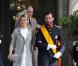Baptême de la princesse Estelle de Suède, duchesse d'Östergötland, fille de Victoria et Daniel de Suède, le 22 mai 2012 au palais Drottningholm à Stockholm.