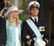 Baptême de la princesse Estelle de Suède, duchesse d'Östergötland, fille de Victoria et Daniel de Suède, le 22 mai 2012 au palais Drottningholm à Stockholm.
