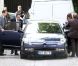 Nicolas Sarkozy et Carla Bruni quittent leur domicile du XVIe arrondissement, direction Marrakech, le 16 mai 2012.