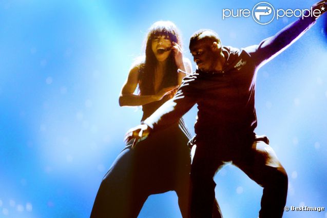 Loreen, à Badou en Azerbaïdjan, lors des répétitions de l'Eurovision 2012, le vendredi 25 mai 2012.