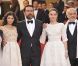 Catherine Arditi, Audrey Tautou, Gilles Lellouche, Anaïs Demoustier et Francis Perrin lors de la montée des marches pour la cérémonie de clôture du Festival de Cannes le 27 mai 2012