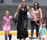 Heidi Klum, une maman active, mais qui a toujours du temps pour ses enfants. A Los Angeles, le 27 mai 2012.