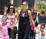 Heidi Klum et ses enfants à Los Angeles. Le 27 mai 2012.
