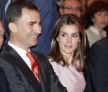 Le prince Felipe d\'Espagne présidait, avec son épouse Letizia, la cérémonie du 150e anniversaire de la loi notariale en Espagne, le 28 mai 2012 à Madrid.