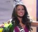 Olivia Culpo, émue lors de son couronnement comme Miss USA 2012 à Las Vegas. Le 3 juin 2012.