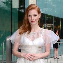 Jessica Chastain, irrésistible dans sa robe Prabal Gurung et ses chaussures Nicholas Kirkwood, assistait aux CFDA Awards 2012 au Alice Tully Hall, Lincoln Center. New York, le 4 juin 2012.