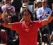Rafael Nadal vainqueur lors de la demi-finale hommes du tournoi de tennis de Roland Garros le vendredi 8 juin 2012