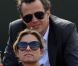 Anne-Sophie Lapix et son époux Arthur Sadoun lors de la demi-finale hommes du tournoi de tennis de Roland Garros le vendredi 8 juin 2012