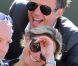  Anne-Sophie Lapix et son mari Arthur Sadoun lors de la demi-finale hommes le vendredi 8 juin 2012 à Roland Garros  