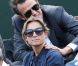  Anne-Sophie Lapix et son mari Arthur Sadoun lors de la demi-finale hommes le vendredi 8 juin 2012 à Roland Garros  