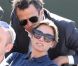  Anne-Sophie Lapix et son mari Arthur Sadoun lors de la demi-finale hommes le vendredi 8 juin 2012 à Roland Garros  