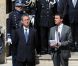 Passation de pouvoir au ministère de l'Intérieur entre Claude Guéant et Manuel Valls, le 17 mai 2012.