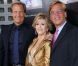Jeff Daniels, Jane Fonda et Aaron Sorkin lors de l'avant-première de la série  The Newsroom , à Los Angeles le 20 juin 2012.