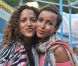 Noémie Lenoir et Sonia Rolland, complices, participent à la Kermesse aux Etoiles, en ouverture de la Fête des Tuileries, à Paris, le vendredi 22 juin 2012.