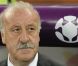 Vicente del Bosque lors de la défaite de l'équipe de France face à l'Espagne en quart de finale de l'Euro 2012 à Donetsk le 23 juin 2012
