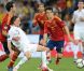 Franck Ribéry lors de la défaite de l'équipe de France face à l'Espagne en quart de finale de l'Euro 2012 à Donetsk le 23 juin 2012