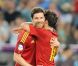 Xabi Alonso lors de la défaite de l'équipe de France face à l'Espagne en quart de finale de l'Euro 2012 à Donetsk le 23 juin 2012