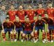 La sélection espagnole lors de la défaite de l'équipe de France face à l'Espagne en quart de finale de l'Euro 2012 à Donetsk le 23 juin 2012