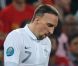 Franck Ribéry lors de la défaite de l'équipe de France face à l'Espagne en quart de finale de l'Euro 2012 à Donetsk le 23 juin 2012
