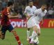Karim Benzema lors de la défaite de l'équipe de France face à l'Espagne en quart de finale de l'Euro 2012 à Donetsk le 23 juin 2012