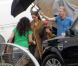 Angelina Jolie sur le tournage de  Maleficent  en Angleterre le 27 juin 2012