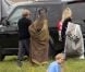 Angelina Jolie sur le tournage de  Maleficent  en Angleterre le 27 juin 2012