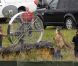 Angelina Jolie sur le tournage de  Maleficent  en Angleterre le 27 juin 2012