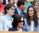 Pippa Middleton était assise à côté de la comédienne Felicity Kendal et son fils Jake Rudman. Pippa Middleton au 4e jour de Wimbledon, le 28 juin 2012. Accompagnée par son frère James, la soeur de la duchesse de Cambridge a pu observer depuis la loge royale les victoires de Serena Williams et Andy Murray.