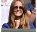 Kim Sears à Wimbledon, le 28 juin 2012, lors du match d'Andy Murray, qui s'est qualifié pour le 3e tour aux dépens d'Andy Murray.