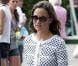 Pippa Middleton a fait son apparition dans une tenue Orla Kiely au 4e jour de Wimbledon, le 28 juin 2012. Accompagnée par son frère James, la soeur de la duchesse de Cambridge a pu observer depuis la loge royale les victoires de Serena Williams et Andy Murray.