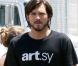 Ashton Kuther sur le tournage de  Jobs , juin 2012 à Los Angeles.