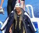 Laure Manaudou après sa première course le 6 juillet 2012 à la Croix Catelan au bois de Boulogne