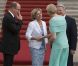 Le prince Albert II de Monaco et la princesse Charlene étaient reçus le 9 juillet 2012 au château Bellevue, résidence présidentielle à Berlin, par le président Joachim Gauck et sa compagne Daniella Schadt, au premier jour de leur visite officielle de deux jours en Allemagne.