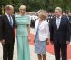 Le prince Albert II de Monaco et la princesse Charlene étaient reçus le 9 juillet 2012 au château Bellevue, résidence présidentielle à Berlin, par le président Joachim Gauck et sa compagne Daniella Schadt, au premier jour de leur visite officielle de deux jours en Allemagne.