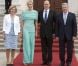 Le prince Albert de Monaco et la princesse Charlene étaient reçus le 9 juillet 2012 au château Bellevue, résidence présidentielle à Berlin, par le président Joachim Gauck et sa compagne Daniella Schadt, au premier jour de leur visite officielle de deux jours en Allemagne.