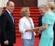 Le prince Albert II de Monaco et la princesse Charlene étaient reçus le 9 juillet 2012 au château Bellevue, résidence présidentielle à Berlin, par le président Joachim Gauck et sa compagne Daniella Schadt, au premier jour de leur visite officielle de deux jours en Allemagne.