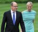 Le prince Albert II de Monaco et la princesse Charlene étaient reçus le 9 juillet 2012 au château Bellevue, résidence présidentielle à Berlin, par le président Joachim Gauck et sa compagne Daniella Schadt, au premier jour de leur visite officielle de deux jours en Allemagne.