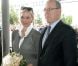  Le prince Albert II de Monaco et la princesse Charlene à leur arrivée en Allemagne à l'Hotel Adlon le 8 juillet 2012 pour leur visite officielle de deux jours. 
