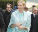 Albert et Charlene de Monaco, après avoir été accueillis à Berlin par le président Joachim Gauck et sa compagne Daniella Schadt, ont rencontré le ministre des Affaires Etrangères Guido Westerwelle dans le cadre d'une promenade fluviale, le 9 juillet 2012.