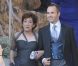 Andés Iniesta et sa maman lors de son mariage avec Anna Ortiz le 8 juillet 2012 au château Castillo de Tamarit en Tarragone